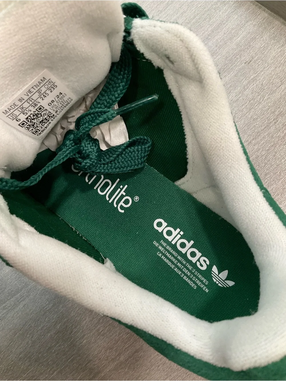 NWT IN BOX MENS ADIDAS CAMPUS 00S 'DARK GREEN‎ CLOUD WHITE' SHOES  SNEAKERS